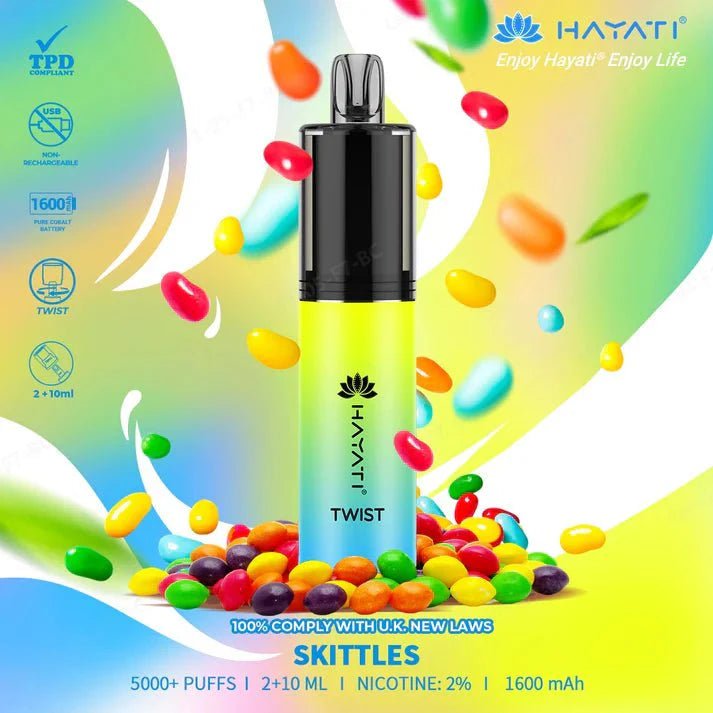 Hayati Twist 5000 Puffs Disposable Vape Pod Kit Box of 10 - Vapingsupply