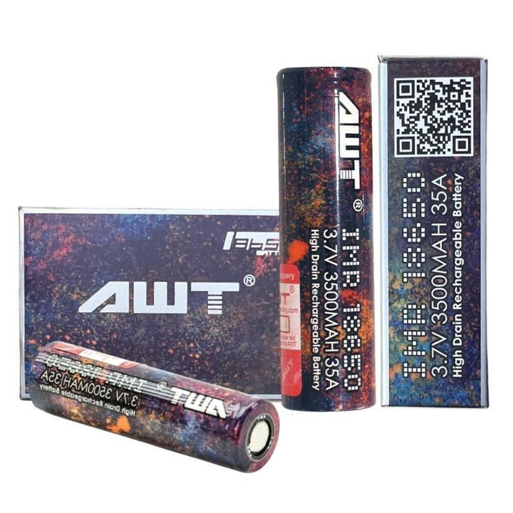 18650 AWT 3.7V 3500MAH 35A RAINBOW BATTERY [PACK OF 2] - Vapingsupply