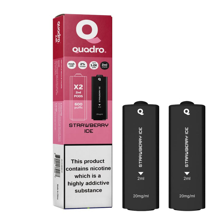 4 in 1 Quadro 2400 Puffs Replacement Pods Box of 10 - Vapingsupply