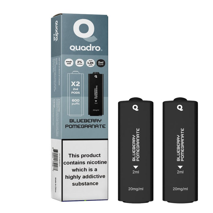 4 in 1 Quadro 2400 Puffs Replacement Pods Box of 10 - Vapingsupply