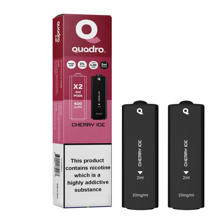 4 in 1 Quadro 2400 Puffs Replacement Pods Box of 10 - Vapingsupply