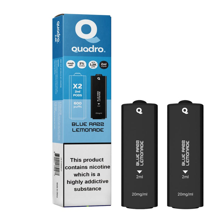 4 in 1 Quadro 2400 Puffs Replacement Pods Box of 10 - Vapingsupply