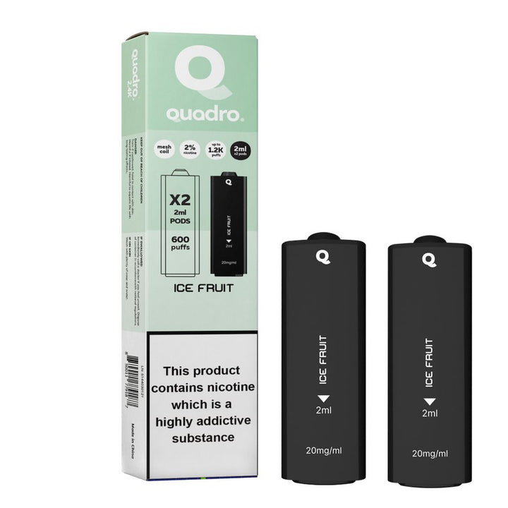 4 in 1 Quadro 2400 Puffs Replacement Pods Box of 10 - Vapingsupply