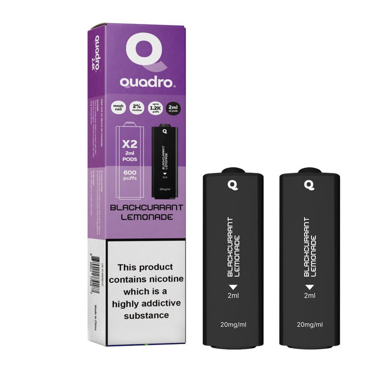 4 in 1 Quadro 2400 Puffs Replacement Pods Box of 10 - Vapingsupply