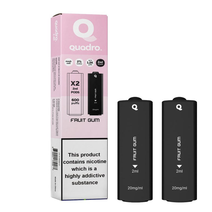 4 in 1 Quadro 2400 Puffs Replacement Pods Box of 10 - Vapingsupply