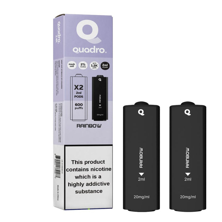 4 in 1 Quadro 2400 Puffs Replacement Pods Box of 10 - Vapingsupply