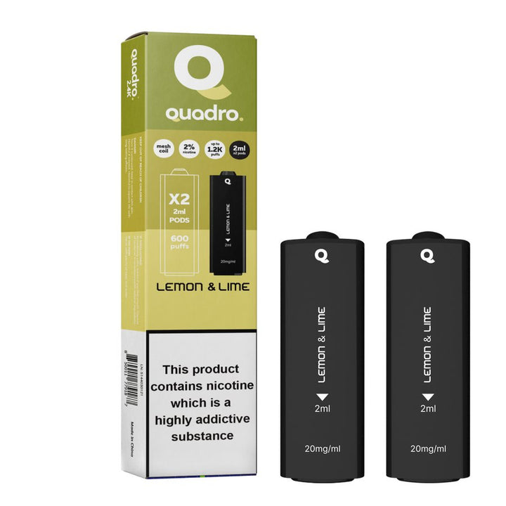 4 in 1 Quadro 2400 Puffs Replacement Pods Box of 10 - Vapingsupply