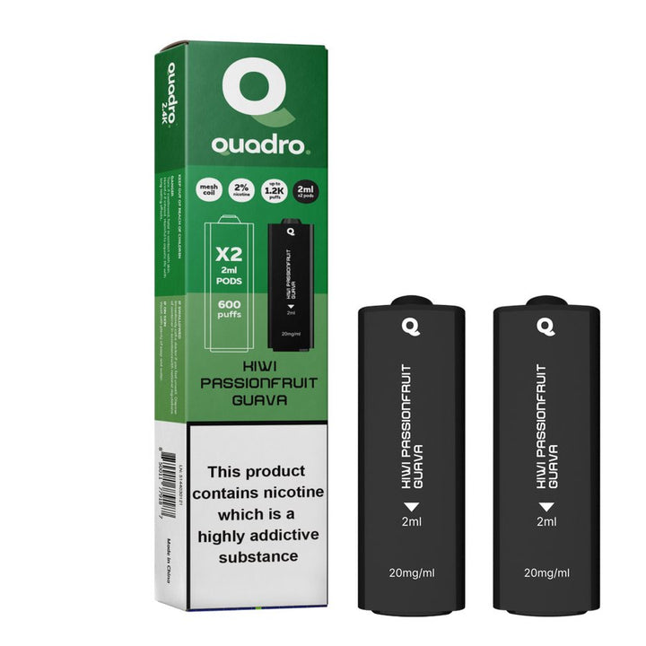 4 in 1 Quadro 2400 Puffs Replacement Pods Box of 10 - Vapingsupply