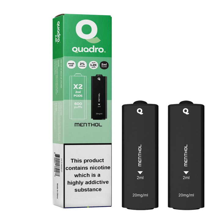 4 in 1 Quadro 2400 Puffs Replacement Pods Box of 10 - Vapingsupply