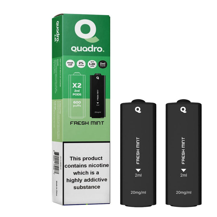 4 in 1 Quadro 2400 Puffs Replacement Pods Box of 10 - Vapingsupply