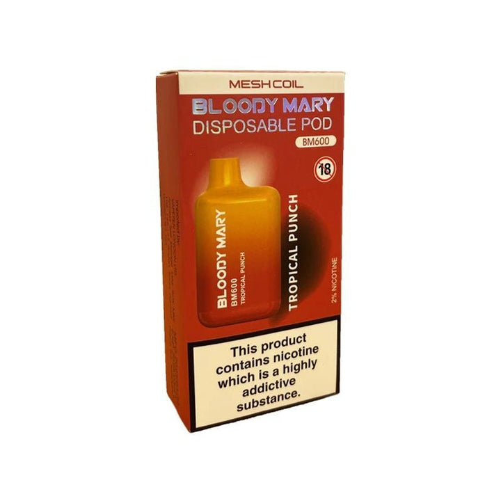 Bloody Mary BM600 Disposable Vape Pod Box of 10 - Vapingsupply