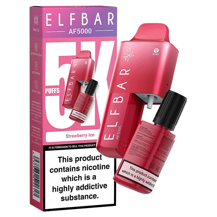 Elfbar AF5000 Puffs Disposable Vape Device - Box of 5 - Vapingsupply