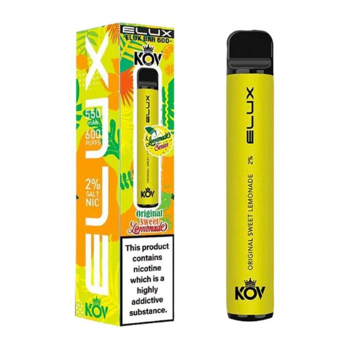 ELUX KOV Lemonade Series Bar 600 Puffs | 10 Pack - Vapingsupply