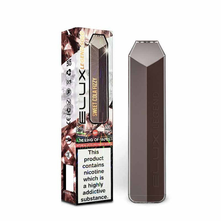 Elux Legend Solo 600 Disposable Vape Pod Box of 10 - Vapingsupply