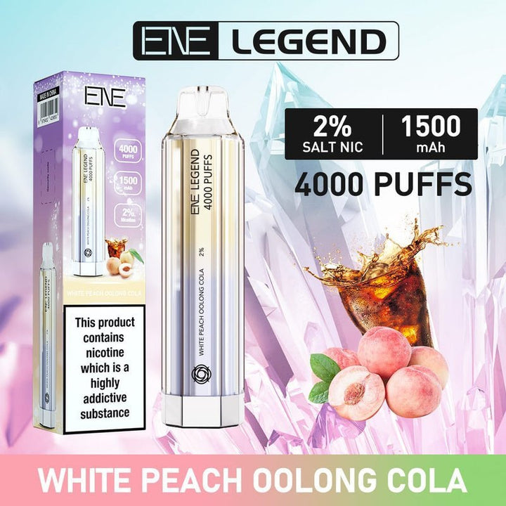 ENE Crystal Legend 4000 Disposable Vape Puff Bar Device - Pack of 10 - Vapingsupply