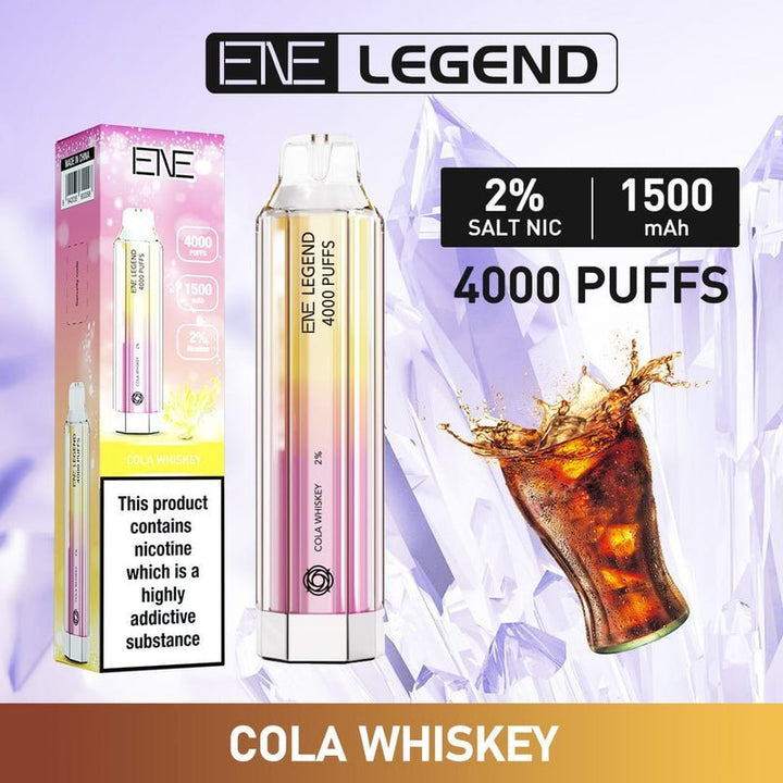 ENE Crystal Legend 4000 Disposable Vape Puff Bar Device - Pack of 10 - Vapingsupply