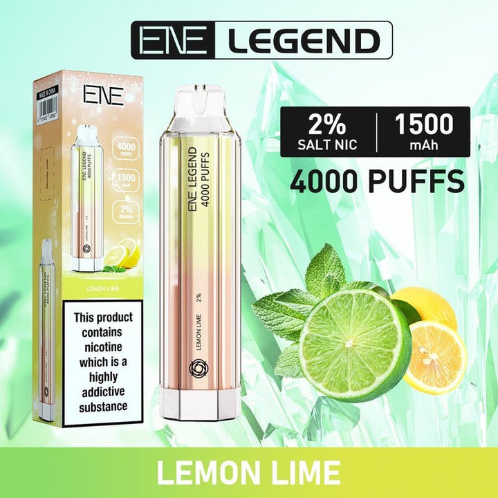 ENE Crystal Legend 4000 Disposable Vape Puff Bar Device - Pack of 10 - Vapingsupply