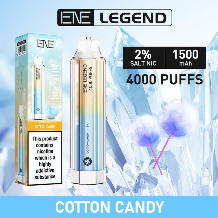 ENE Crystal Legend 4000 Disposable Vape Puff Bar Device - Pack of 10 - Vapingsupply