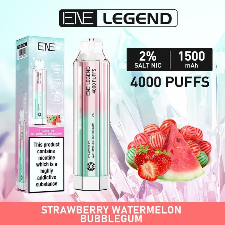 ENE Crystal Legend 4000 Disposable Vape Puff Bar Device - Pack of 10 - Vapingsupply