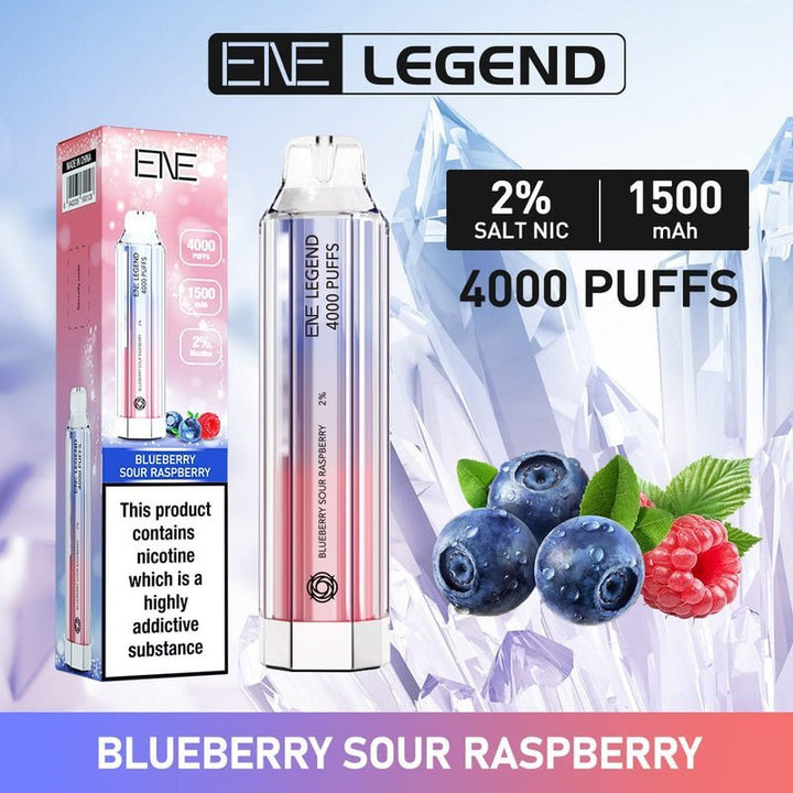 ENE Crystal Legend 4000 Disposable Vape Puff Bar Device - Pack of 10 - Vapingsupply