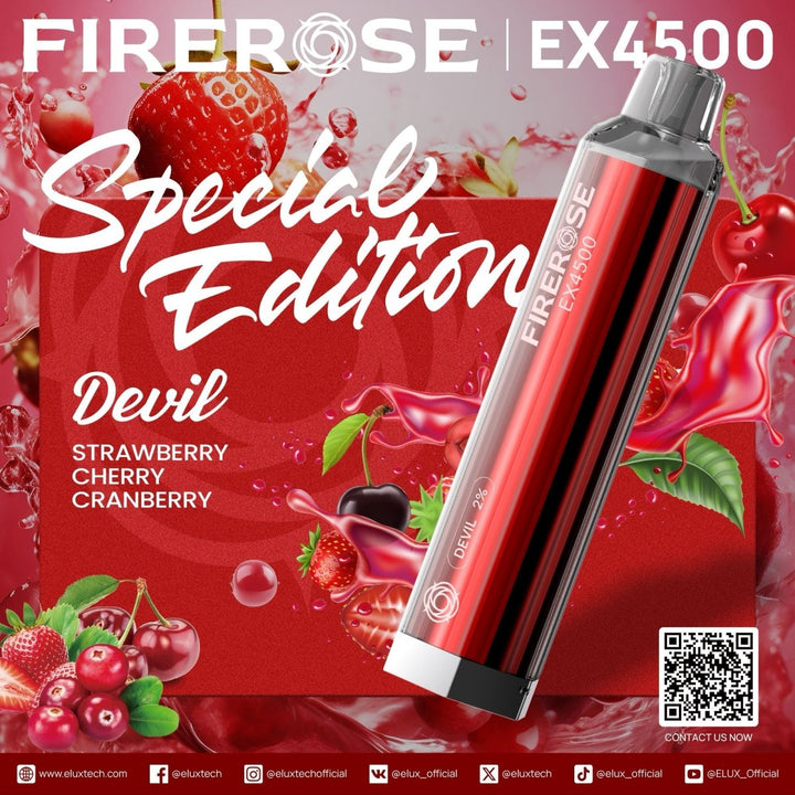 Firerose 4500 Puffs Special Edition Disposable Vape (Box of 10) - Vapingsupply