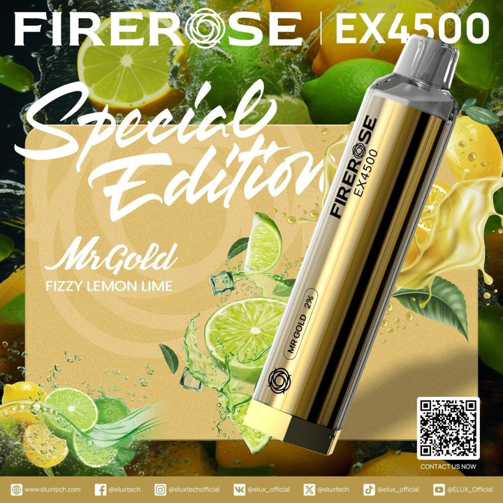 Firerose 4500 Puffs Special Edition Disposable Vape (Box of 10) - Vapingsupply