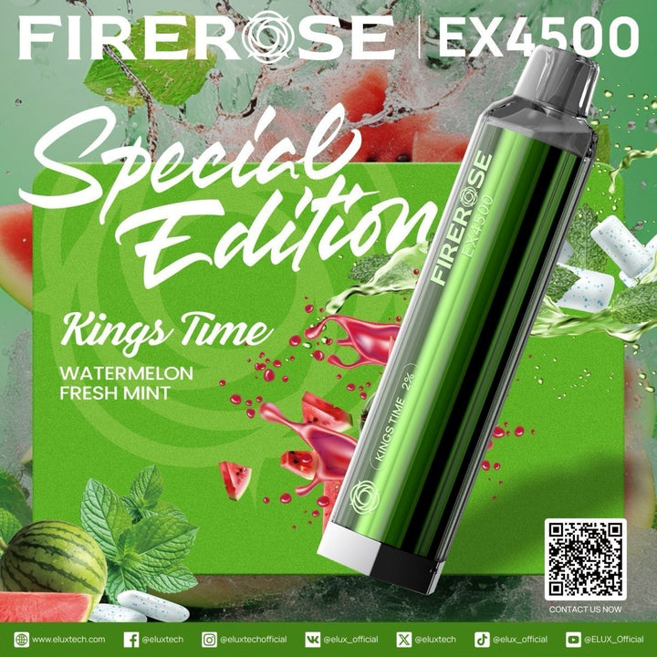 Firerose 4500 Puffs Special Edition Disposable Vape (Box of 10) - Vapingsupply