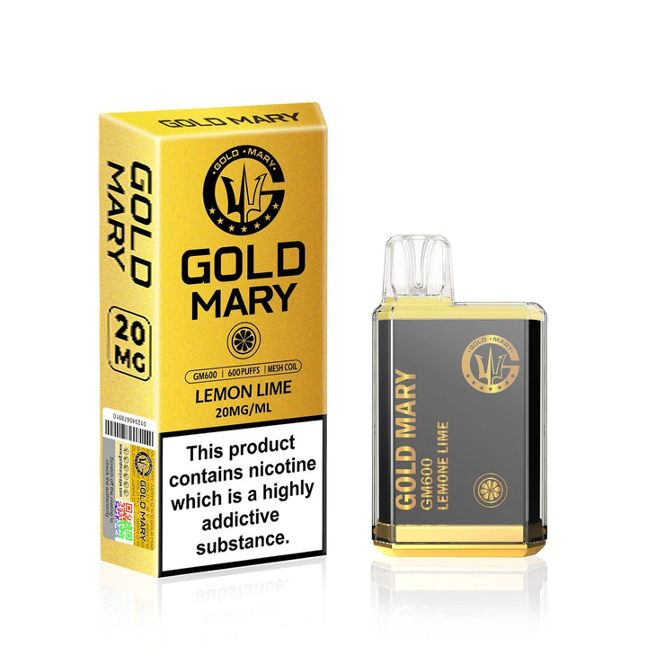 Gold Mary GM600 Disposable Vape Puff Bar Box of 10 - Vapingsupply