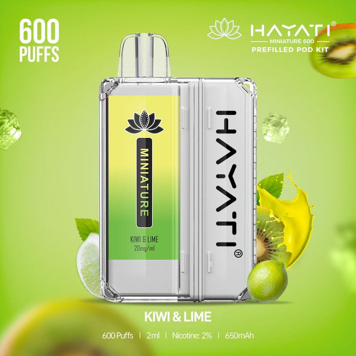 Hayati DISPOSABLE PODS Hayati Miniature 600 Prefilled Pod Kit - Box of 10