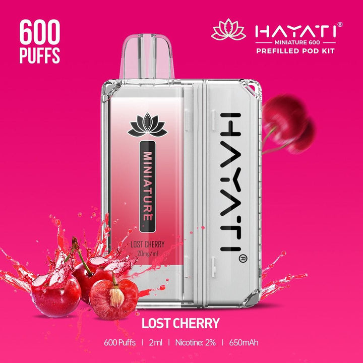 Hayati DISPOSABLE PODS Hayati Miniature 600 Prefilled Pod Kit - Box of 10