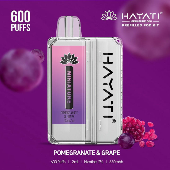 Hayati DISPOSABLE PODS Hayati Miniature 600 Prefilled Pod Kit - Box of 10