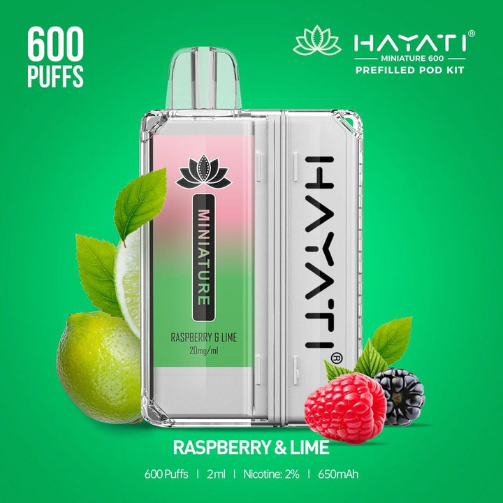 Hayati DISPOSABLE PODS Hayati Miniature 600 Prefilled Pod Kit - Box of 10