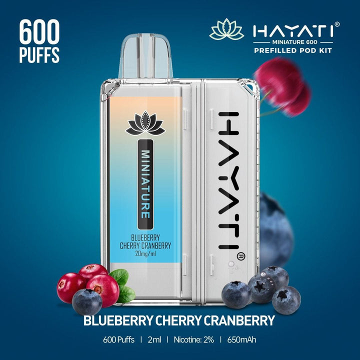 Hayati Miniature 600 Prefilled Pod Kit - Box of 5 - Vapingsupply