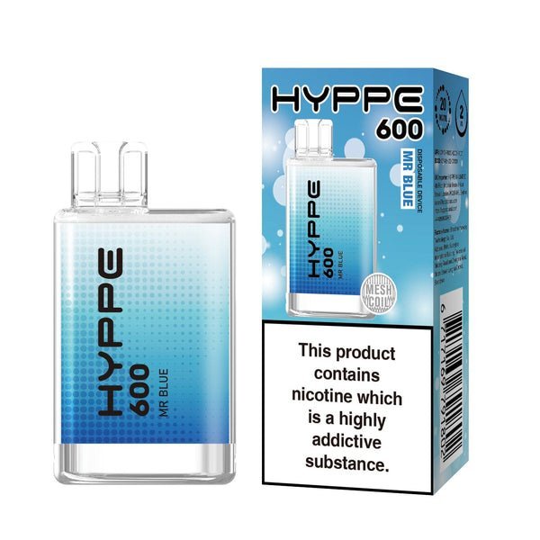 Hyppe 600 Crystal Disposable Vape Pod - Box of 10 - Vapingsupply