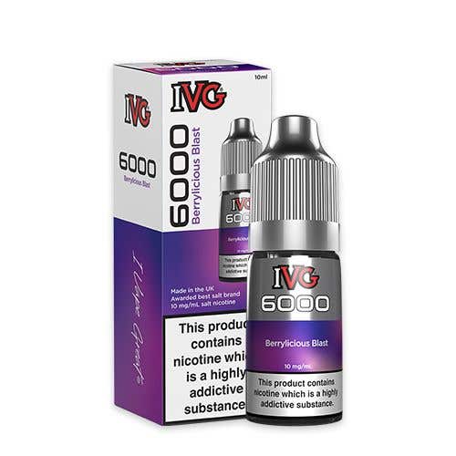 IVG 6000 Nic Salt 10ml Bottle Box of 10 - Vapingsupply