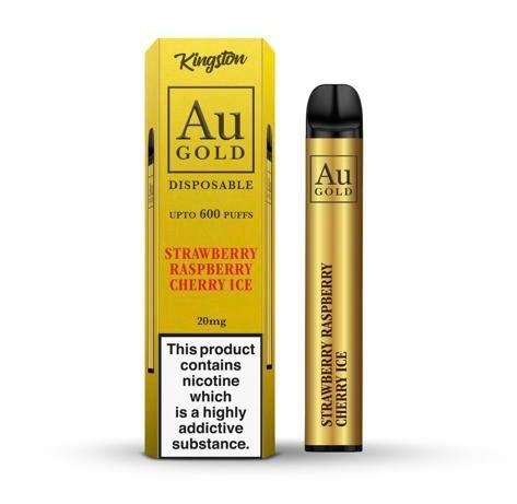 Kingston Au Gold 600 Puffs Disposable Vape Pod (Box of 10) - Vapingsupply