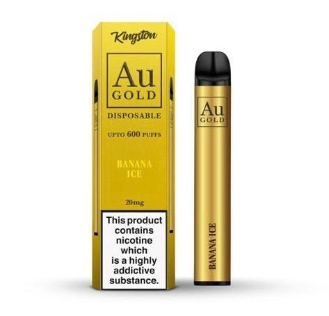 Kingston Au Gold 600 Puffs Disposable Vape Pod (Box of 10) - Vapingsupply