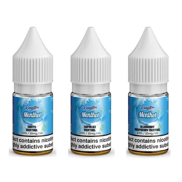 Kingston Menthol Salts Nic Salt-10ML E-liquid -Box of 10 - Vapingsupply