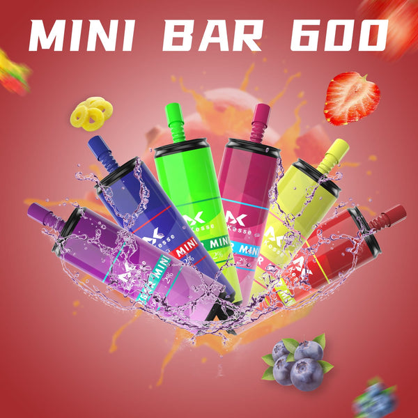 Mk Mini Bar 600 Disposable Vape Pod Box of 10 - Vapingsupply