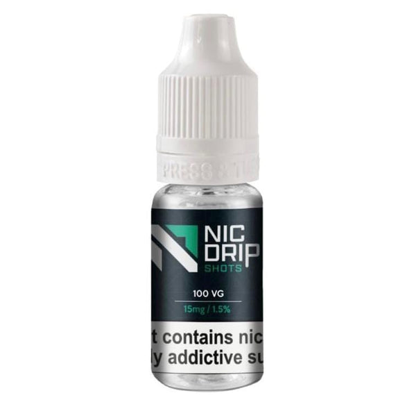 NIC DRIP - 100VG - 15MG - NICOTINE SHOT - Vapingsupply