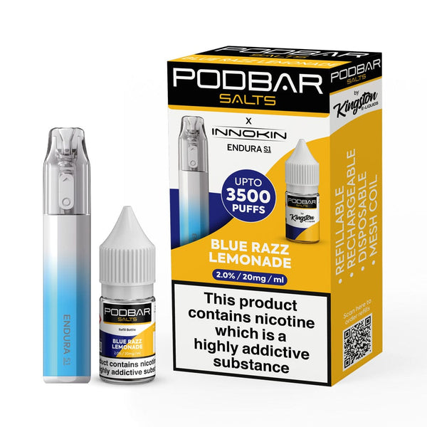 Podbar Salts + Innokin Endura S1 Pod Kit - Box of 5 - Vapingsupply