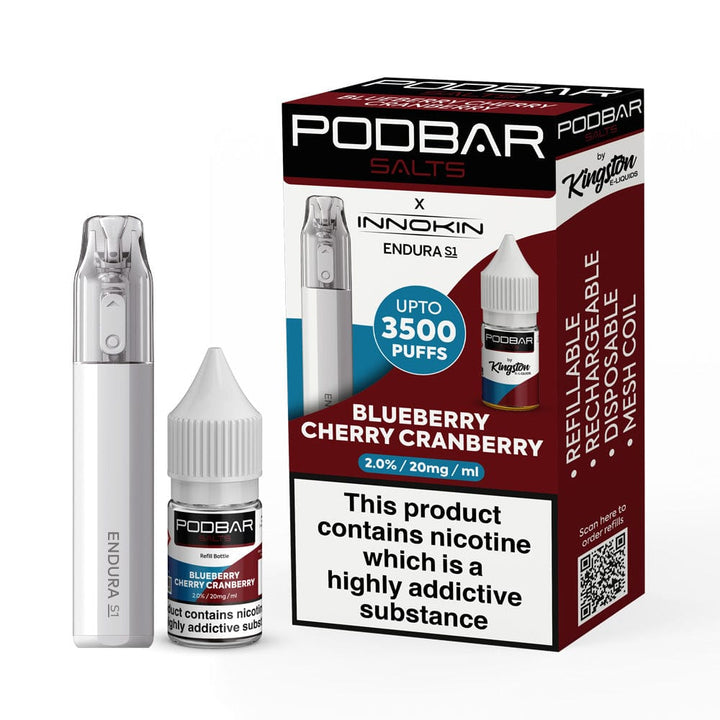 Podbar Salts + Innokin Endura S1 Pod Kit - Box of 5 - Vapingsupply