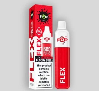 Pop Hit Flex 600 Disposable Vape Pod Pen Box of 10 - Vapingsupply