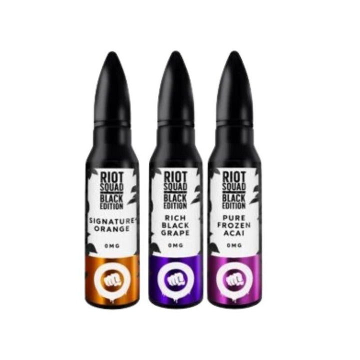 Riot Squad Black Edition Series 50ml Shortfill - Vapingsupply