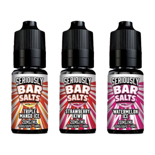 Seriously Bar Salt 10ml E-liquids Nic Salts - Box of 10 - Vapingsupply