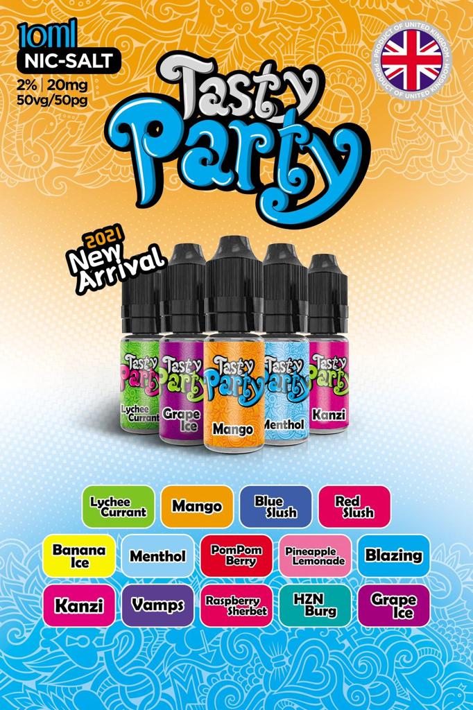 Tasty Party 10ml Nic Salt - Vapingsupply