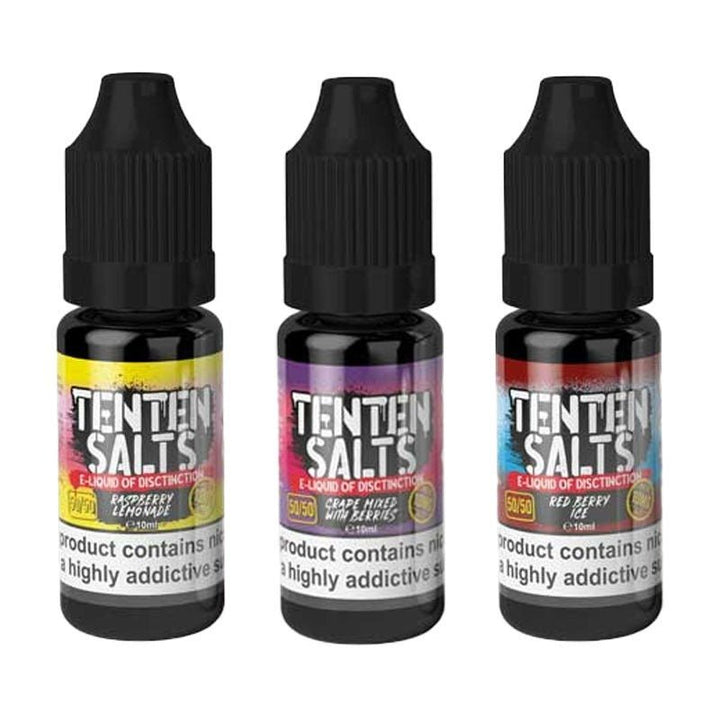 Ten Ten Nic Salts 10ml E-liquids - Box of 10 - Vapingsupply