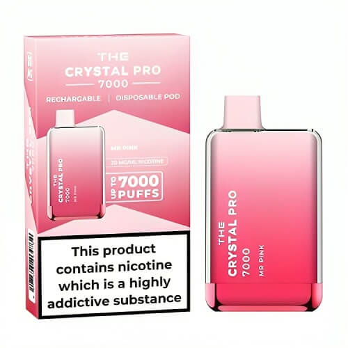 The Crystal Pro 7000 Disposable Vape Device - Box of 10 - Vapingsupply