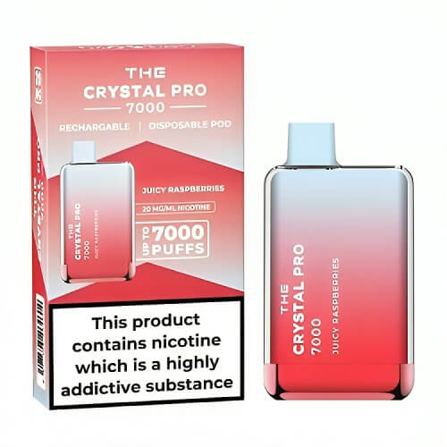 The Crystal Pro 7000 Disposable Vape Device - Box of 10 - Vapingsupply