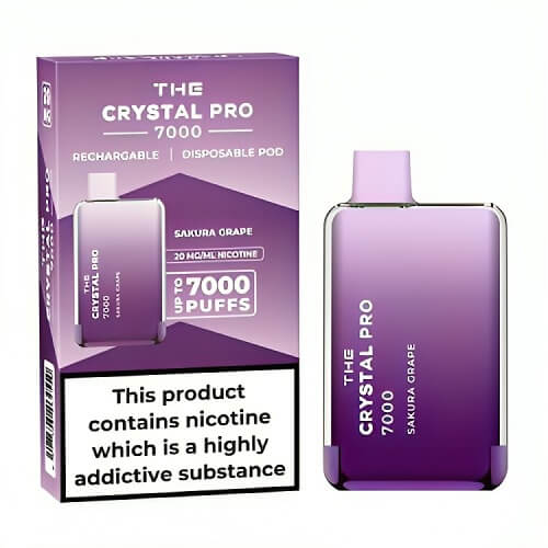 The Crystal Pro 7000 Disposable Vape Device - Box of 10 - Vapingsupply